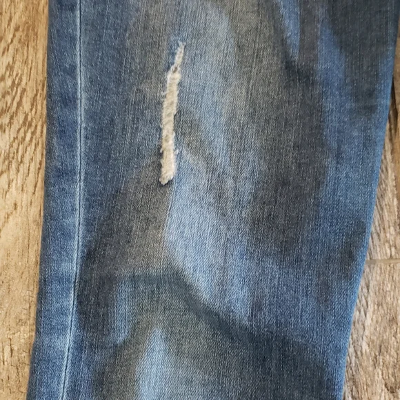 CAbi Jeans Curvy Skinny Blue Size 10 Distressed #5091 - Picture 2 of 7